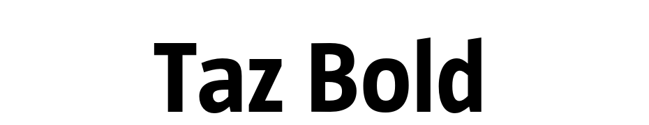 Taz Bold Font Download Free